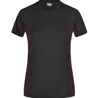 James & Nicholson Laufshirt Damen Sportshirt mit modischen, reflektierenden Details JN422 (Doppelpack, 2 Stück) Feuchtigkeitsregulierend, atmungsaktiv und schnell trocknend von James & Nicholson