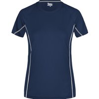 James & Nicholson Laufshirt Damen Sportshirt mit modischen, reflektierenden Details JN422 (Doppelpack, 2 Stück) Feuchtigkeitsregulierend, atmungsaktiv und schnell trocknend von James & Nicholson