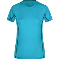 James & Nicholson Laufshirt Damen Sportshirt mit modischen, reflektierenden Details JN422 (Doppelpack, 2 Stück) Feuchtigkeitsregulierend, atmungsaktiv und schnell trocknend von James & Nicholson