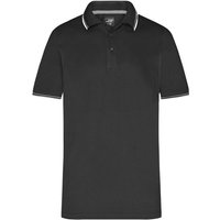 James & Nicholson Poloshirt Herren Polo mit Kontraststreifen an Kragen und Ärmel JN966 (Doppelpack, 2er-Pack) Men's coldblack® Polo von James & Nicholson