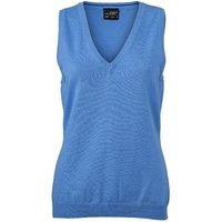 James & Nicholson Pullunder JN 656 Damen V-Neck Pullunder Leichte Strickqualität von James & Nicholson