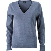 James & Nicholson Strickpullover JN 658 Damen V-Neck Pullover Leichte Strickqualität von James & Nicholson