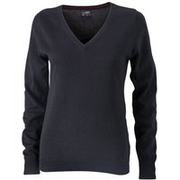 James & Nicholson Strickpullover JN 658 Damen V-Neck Pullover Leichte Strickqualität von James & Nicholson