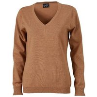 James & Nicholson Strickpullover JN 658 Damen V-Neck Pullover Leichte Strickqualität von James & Nicholson