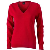 James & Nicholson Strickpullover JN 658 Damen V-Neck Pullover Leichte Strickqualität von James & Nicholson