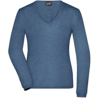 James & Nicholson Strickpullover Klassischer Damen Strickpullover Ladies' Pullover JN663 mit Seide- und Kaschmir-Anteil von James & Nicholson