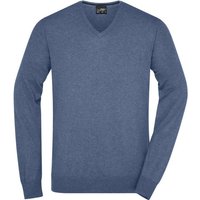 James & Nicholson Strickpullover Klassischer Herren Strickpullover Men's Pullover JN664 mit Seide- und Kaschmir-Anteil von James & Nicholson