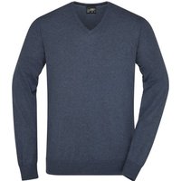 James & Nicholson Strickpullover Klassischer Herren Strickpullover Men's Pullover JN664 mit Seide- und Kaschmir-Anteil von James & Nicholson