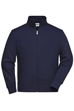 James & Nicholson Sweatjacke mit Stehkragen - Jacke aus robuster Sweatqualität in großer Größenauswahl | Farbe: navy | Grösse: 4XL von James & Nicholson