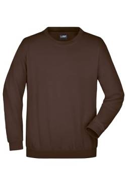 James & Nicholson Sweatshirt Rundhals - Klassischer Sweatpullover für Freizeit und Beruf | Farbe: Brown | Grösse: 3XL von James & Nicholson