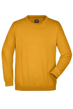 James & Nicholson Sweatshirt Rundhals - Klassischer Sweatpullover für Freizeit und Beruf | Farbe: Gold-Yellow | Grösse: 4XL von James & Nicholson