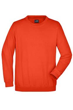 James & Nicholson Sweatshirt Rundhals - Klassischer Sweatpullover für Freizeit und Beruf | Farbe: Grenadine | Grösse: 4XL von James & Nicholson