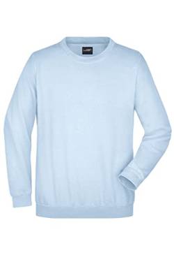 James & Nicholson Sweatshirt Rundhals - Klassischer Sweatpullover für Freizeit und Beruf | Farbe: Light-Blue | Grösse: XXL von James & Nicholson