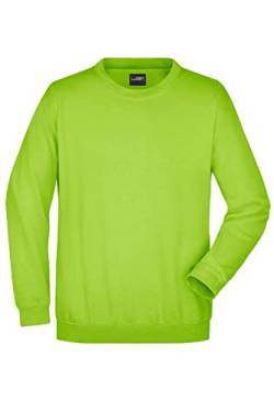 James & Nicholson Sweatshirt Rundhals - Klassischer Sweatpullover für Freizeit und Beruf | Farbe: Lime-Green | Grösse: XL von James & Nicholson