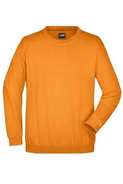 James & Nicholson Sweatshirt Rundhals - Klassischer Sweatpullover für Freizeit und Beruf | Farbe: orange | Grösse: M von James & Nicholson