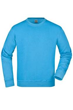 James & Nicholson Workwear Pullover - Strapazierfähiges Sweatshirt für Arbeit & Beruf | Farbe: Aqua | Grösse: 5XL von James & Nicholson