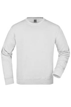 James & Nicholson Workwear Pullover - Strapazierfähiges Sweatshirt für Arbeit & Beruf | Farbe: White | Grösse: XXL von James & Nicholson