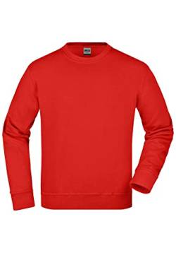 James & Nicholson Workwear Pullover - Strapazierfähiges Sweatshirt für Arbeit & Beruf | Farbe: red | Grösse: 3XL von James & Nicholson