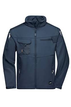 James & Nicholson Workwear Softshell Jacke - Funktionelle Arbeitsjacke für die Übergangszeit | Farbe: navy/navy | Grösse: M von James & Nicholson