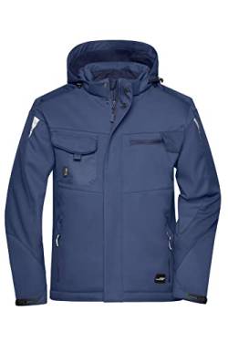 James & Nicholson Workwear Winter Softshell Jacke - Hochfunktionelle Softshelljacke mit warmem Innenfutter | Farbe: navy/navy | Grösse: 5XL von James & Nicholson