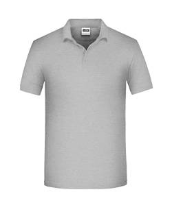 James & Nicholson Workwear Zip Sweat - Strapazierfähiges Sweatshirt mit kurzem Reißverschluss | Farbe: Grey-Heather | Grösse: 6XL von James & Nicholson