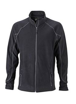 Men's Structure Fleece Jacket von James & Nicholson