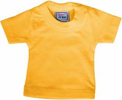 Mini T-Shirt (Angebot gilt ohne Teddybär), Größe:One Size;Farbe:Gold Yellow von James & Nicholson