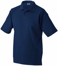 Polo Piqué Medium/James & Nicholson (JN 020) S M L XL XXL 3XL 4XL 5XL, navyblau, XL von James & Nicholson