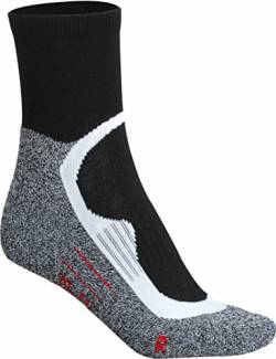 Sport Socks Short/James & Nicholson (JN 210) 35-38 39-41 42-44 45-47, black, 42-44 von James & Nicholson