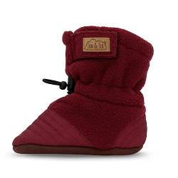 Jan & Jul Baby Mädchen Booties, Bleiben Sie warm mit Fleece (Maroon, 3-12 Monate) von Jan & Jul