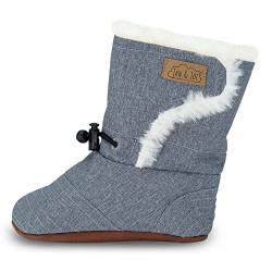 Jan & Jul Fleece-Lined Baby Winter Booties for Girls and Boys (Heather Grey, Size: Small Infant) von Jan & Jul