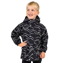 Jan & Jul Jungen Wasserdichte Jacke, Kapuzen-Regenjacke für Kinder (Bergbär, 4 Jahre) von Jan & Jul