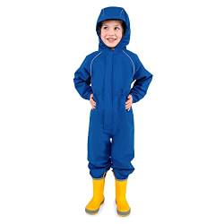 Jan & Jul Rain Suit for Kids, Waterproof with Fleece Lining (Cozy-Dry: Blue, 3T) von Jan & Jul