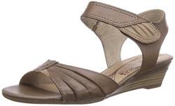 Jana Damen 28200 Offene Sandalen mit Keilabsatz, Braun (Pepper), 39 EU von Jana