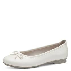 Jana Damen Ballerinas mit Schleife Vegan, Weiß (White), 37 EU von Jana