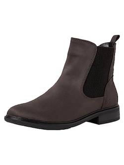 Jana Damen Chelsea Boots Elegant Flach Weite H Mehrweite, Grau (Asphalt), 37 EU von Jana