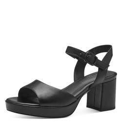 Jana Damen Sandalen mit Absatz mit verstellbarem Riemen Vegan, Schwarz (Black), 40 EU von Jana