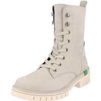 Jana Damen Schuhe H-Weite Vegane Winter Boots Stiefel 8-25281-29 Lt.Grey Schnürstiefel von Jana