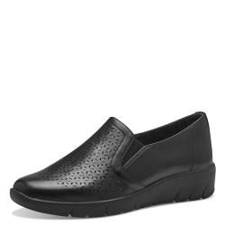 Jana Damen Slipper mit Keilabsatz Vegan, Schwarz (Black), 41 EU von Jana