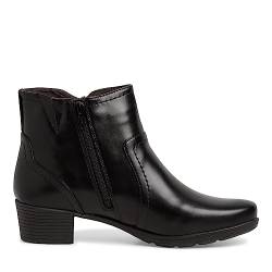 Jana Damen Stiefeletten mit Absatz aus Kunstleder Kleiner Absatz Weite H Mehrweite, Schwarz (Black), 36 EU von Jana