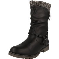 Jane Klain 264-708 Damen Schuhe Winter Stiefel gefüttert Schwarz Reißverschluss Winterstiefel von Jane Klain