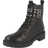 Jane Klain Damen Schuhe Boots Stiefel 252-563 Schwarz Reißverschluss Bikerboots von Jane Klain