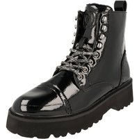 Jane Klain Damen Schuhe Freizeit Boots Stiefel 252-468 Schwarz Lack Schnürboots von Jane Klain