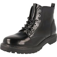 Jane Klain Damen Schuhe Lack Boots Stiefel 252-366 Black Lack Schnürboots von Jane Klain