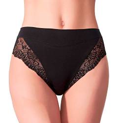 Janira Esencial Lace Milano Briefs 2PP - Black, Size: m von Janira