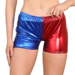 Janisramone Neue Damen Harley Quinn Cosplay Halloween Kostüm Shorts Suicide Squad Oberteil Kurze Hosen Leggings von Janisramone