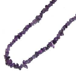 Amethyst A*extra Splitter Kette 90 cm endlos = ohne Verschluss schöne klare lila Farbe.(4043) von Janni-Shop-Splitter Ketten und Armbänder