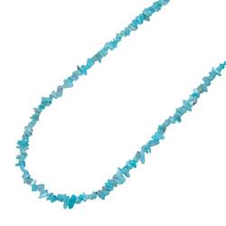 Andenopal blau Spltter Kette 90 cm endlos = ohne Verschluss schöne Aqua Farbe.(4038) von Janni-Shop-Splitter Ketten und Armbänder