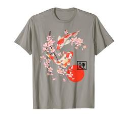 Cherry Blossom Hemd Japanische Koi Karpfen Fisch Sakura Grafik T-Shirt von Japanese Cherry Blossom Koi Fish Shirt & Gifts