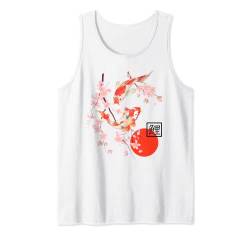 Cherry Blossom Koi Karpfenfisch, japanische Sakura-Grafikkunst Tank Top von Japanese Cherry Blossom Koi Fish Shirt & Gifts
